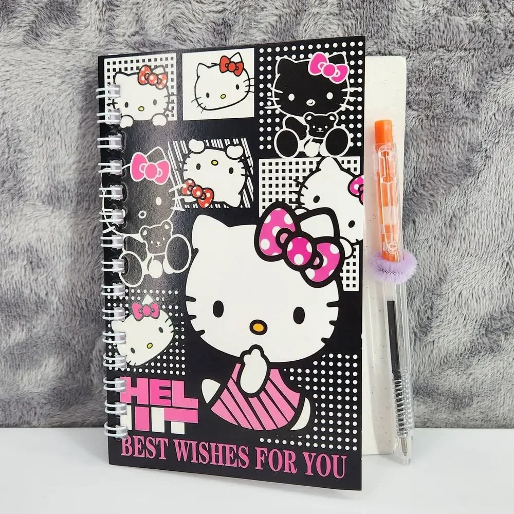 2 Spiral Pocket Notebook/Pen Hello Kitty Party 4x5.5